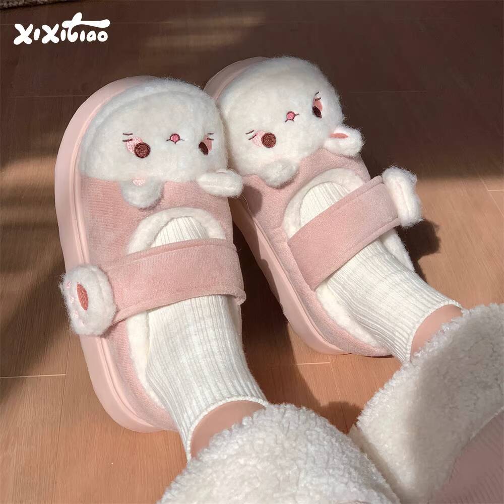 Women Shoes For Winter - Зимние домашние тапочки, мягкие домашние домашние