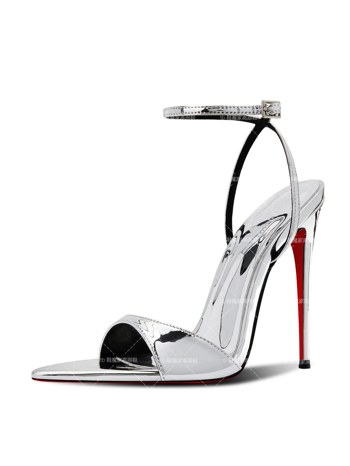 Wide Fit Heels - Новые европейские и американские сексуальные серебристые