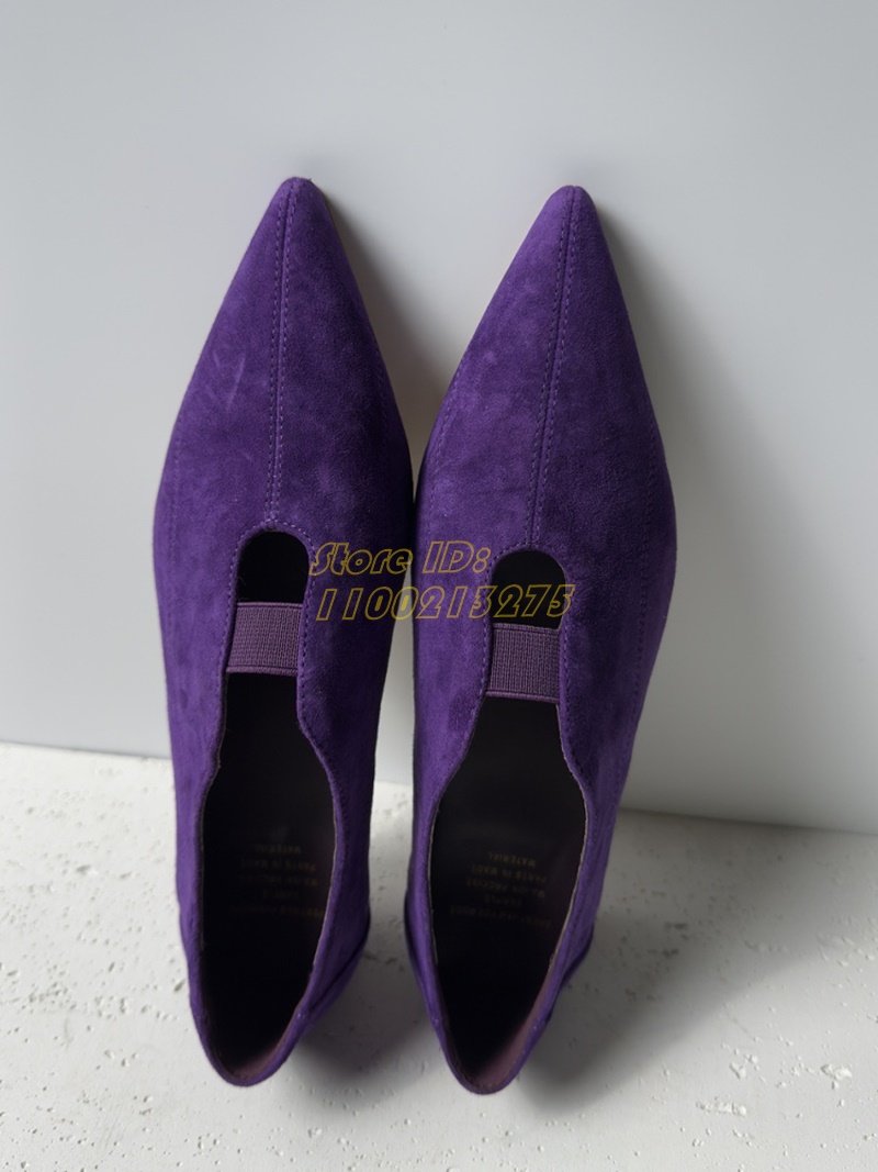 Фиолетовые замшевые туфли-лодо – обзор и цена Women Shoes For Winter