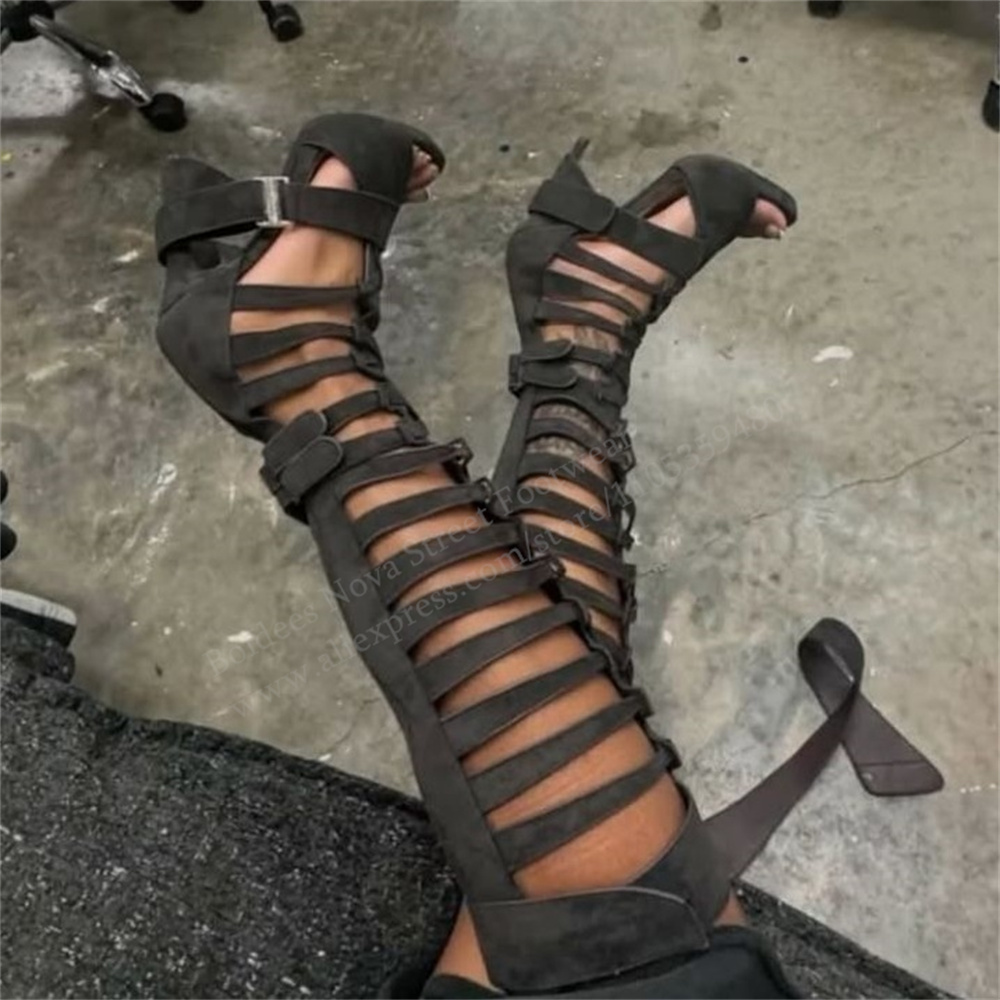Гладиаторские сандалии-ботфорт – обзор и цена Women Shoes Boots