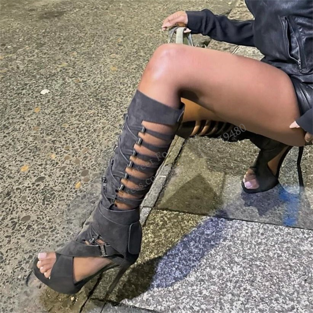 Гладиаторские сандалии-ботфорт – обзор и цена Women Shoes Boots