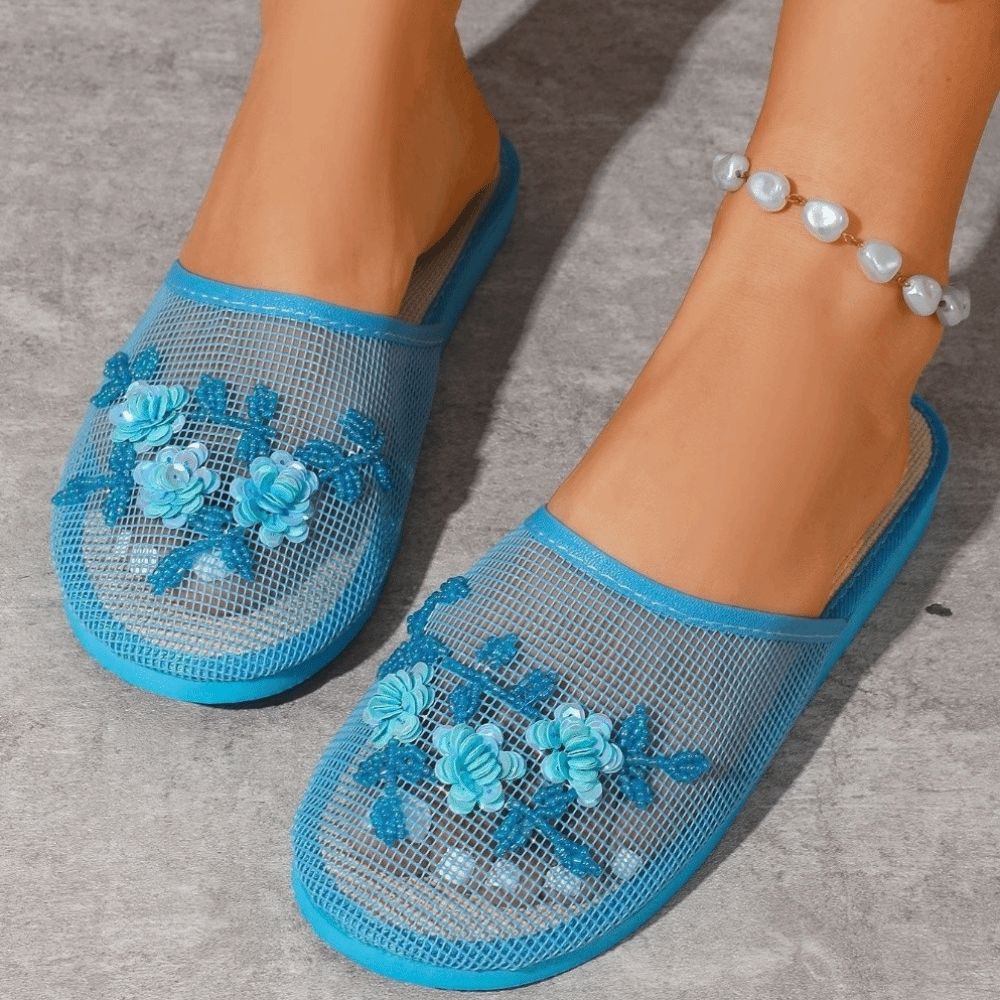 Повседневные сандалии с цветоч – обзор и цена Mule Slip On